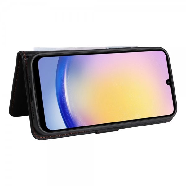 Betopnice Samsung Galaxy A25 -kotelo irrotettavalla kuorella 005 Musta