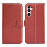 Samsung Galaxy A25 -kotelo jalustalla, ruskea