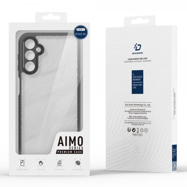 Dux Ducis Samsung Galaxy A25 Aimo -sarjan kuori, musta