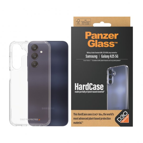 PanzerGlass Samsung Galaxy A25 HardCase D3O Läpinäkyvä