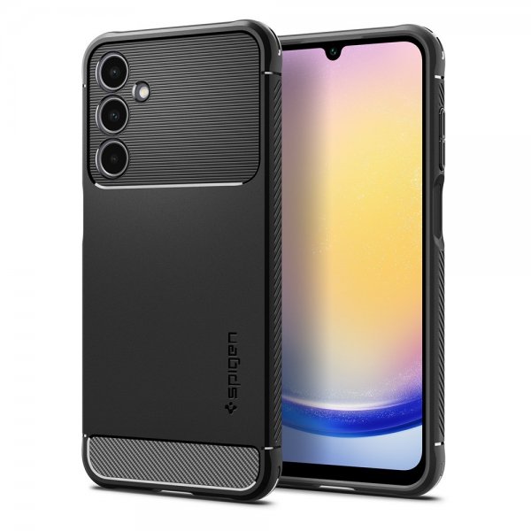 Spigen Samsung Galaxy A25 -suojakuori Rugged Armor Matte Black