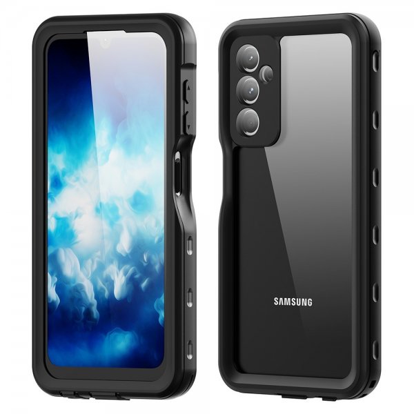 Redpepper Samsung Galaxy A25 -suojakuori, vedenkestävä IP68, musta