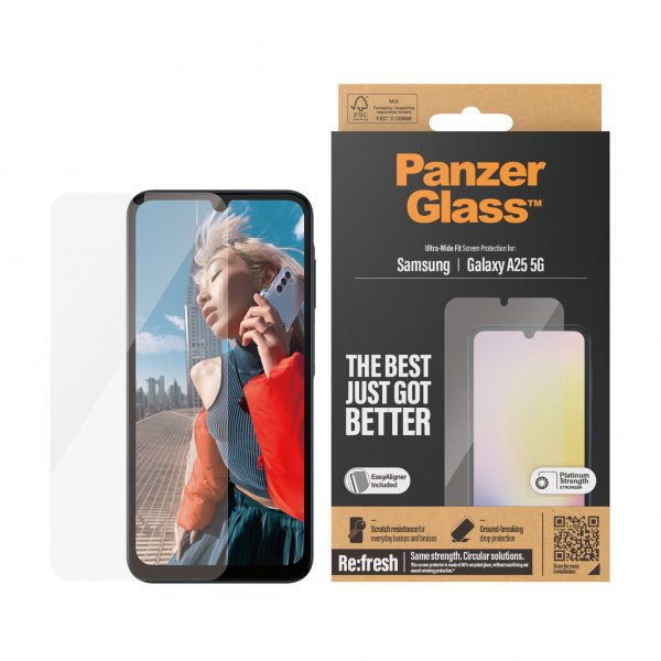 PanzerGlass Samsung Galaxy A25 Ultra-Wide Fit -näytönsuoja