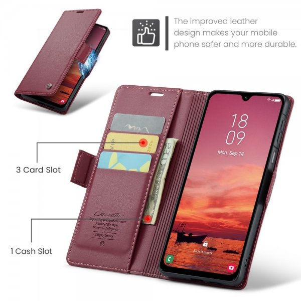 CaseMe Samsung Galaxy A26 -suojakotelo, 023 Series, punainen