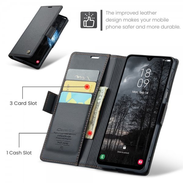 CaseMe Samsung Galaxy A26 Kotelo 023 Series Musta