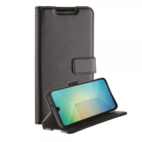 Vivanco Samsung Galaxy A26 suojakotelo Classic Wallet, musta