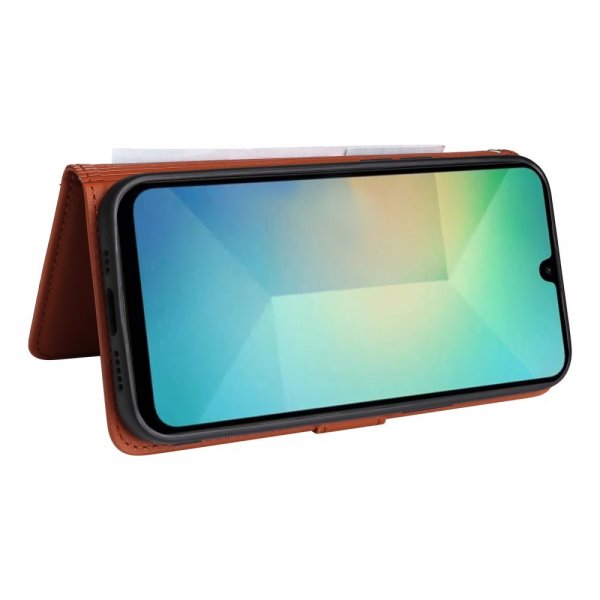 Betopnice Samsung Galaxy A26 Kotelo Irrotettavalla Kuorella 005 Ruskea