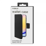 Celly Samsung Galaxy A26 -kotelo Wally Wallet Case, musta