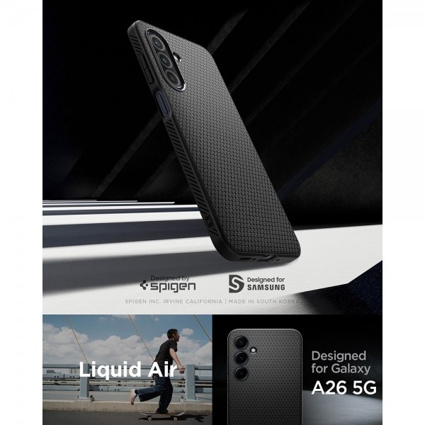 Spigen Samsung Galaxy A26 Kuori Liquid Air Matte Black