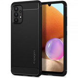Spigen Samsung Galaxy A32 5G -suojakuori Rugged Armor Matte Black