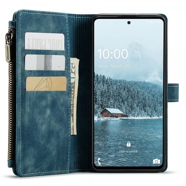 CaseMe Samsung Galaxy A33 5G -suojakotelo, C30-sarja, bensiininsininen