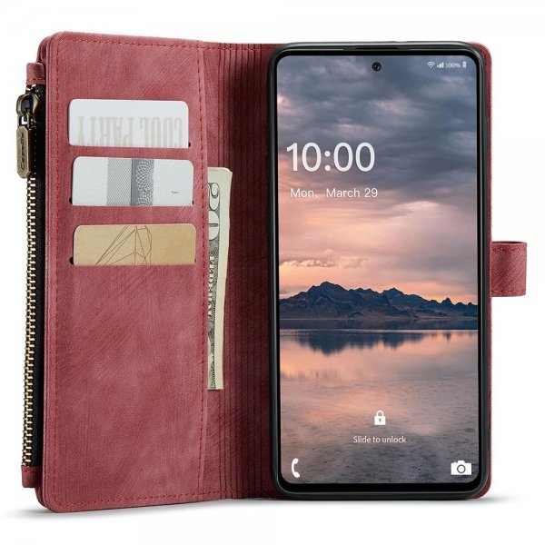 CaseMe Samsung Galaxy A33 5G -suojakotelo, C30-sarja, punainen