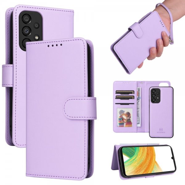Betopnice Samsung Galaxy A33 5G Kotelo irrotettavalla kuorella 005 Lila