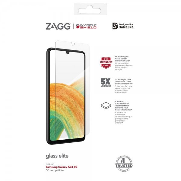 ZAGG InvisibleShield Samsung Galaxy A33 5G Näytönsuoja Glass Elite