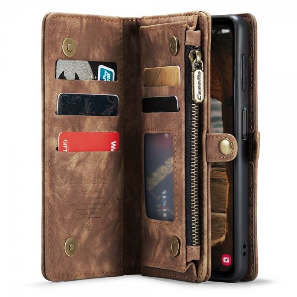 CaseMe Samsung Galaxy A34 5G -kotelo 008 Series Irrotettava kuori Ruskea