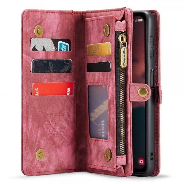 CaseMe Samsung Galaxy A34 5G -suojakotelo 008 Series, irrotettava kuori, punainen