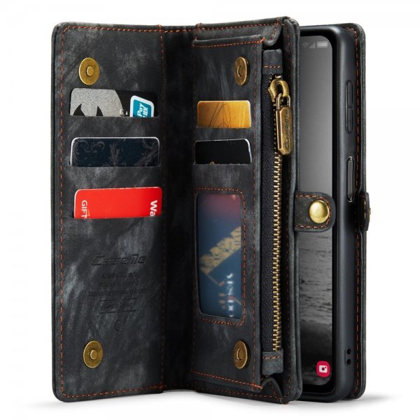 CaseMe Samsung Galaxy A34 5G -suojakotelo 008 Series, irrotettava kuori, musta