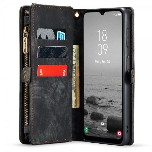 CaseMe Samsung Galaxy A34 5G -suojakotelo 008 Series, irrotettava kuori, musta