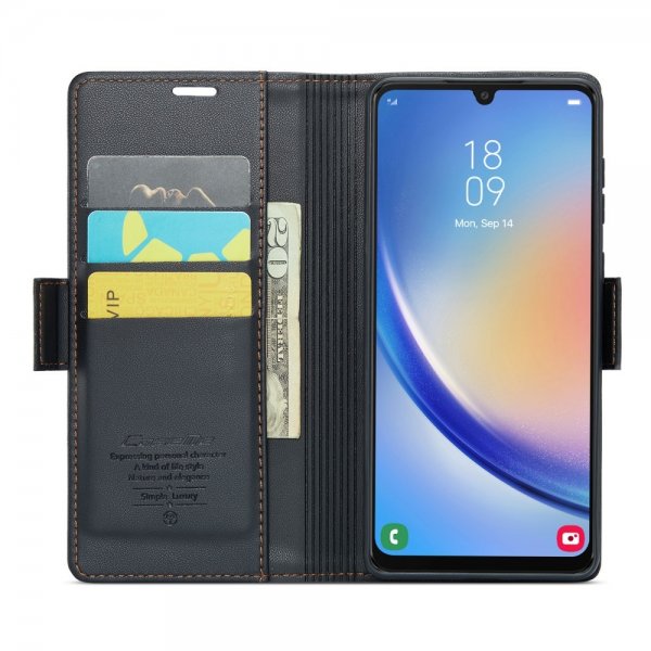 CaseMe Samsung Galaxy A34 5G Suojakuori 023 Series Musta