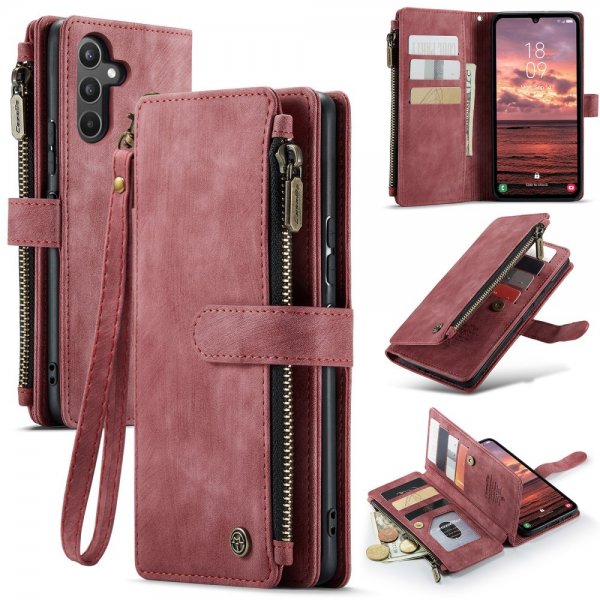 CaseMe Samsung Galaxy A34 5G -suojakotelo C30-sarja, punainen