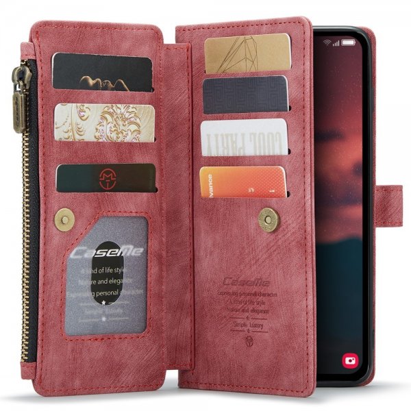CaseMe Samsung Galaxy A34 5G -suojakotelo C30-sarja, punainen