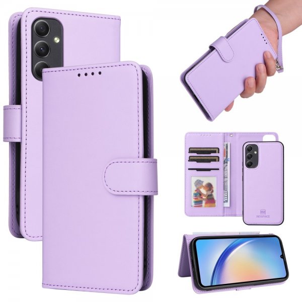 Betopnice Samsung Galaxy A34 5G -kotelo irrotettavalla kuorella 005 Violetti