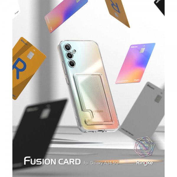 Ringke Samsung Galaxy A34 5G Suojakuori Fusion Card Clear