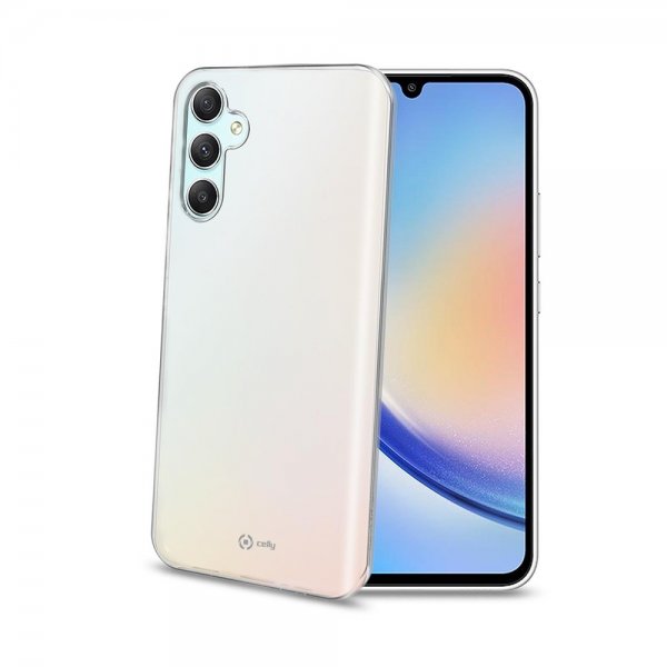 Celly Samsung Galaxy A34 5G -suojakuori GELSKIN Läpinäkyvä