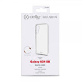 Celly Samsung Galaxy A34 5G -suojakuori GELSKIN Läpinäkyvä