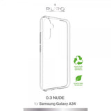 Puro Samsung Galaxy A34 5G -suojakuori, läpinäkyvä