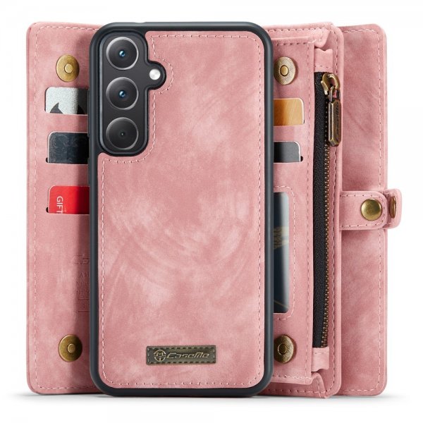 CaseMe Samsung Galaxy A35 -kotelo 008 Series, irrotettava kuori, vaaleanpunainen