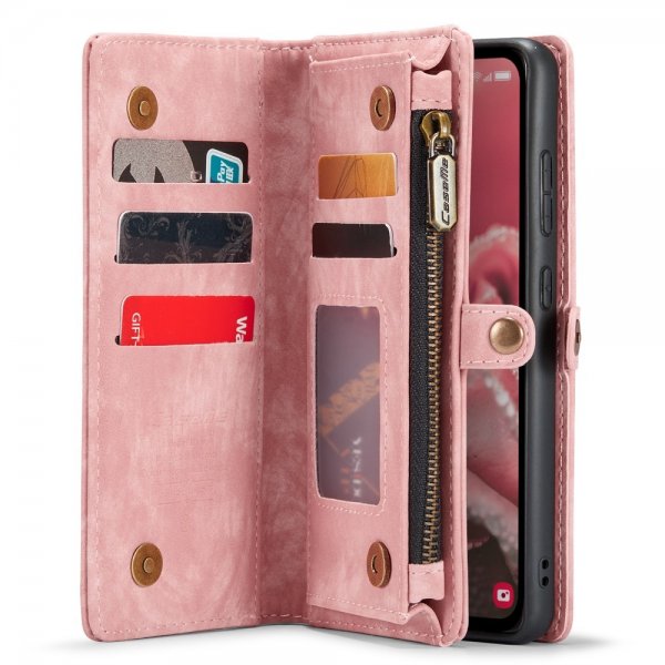 CaseMe Samsung Galaxy A35 -kotelo 008 Series, irrotettava kuori, vaaleanpunainen