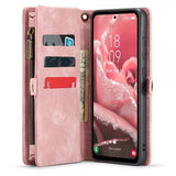 CaseMe Samsung Galaxy A35 -kotelo 008 Series, irrotettava kuori, vaaleanpunainen