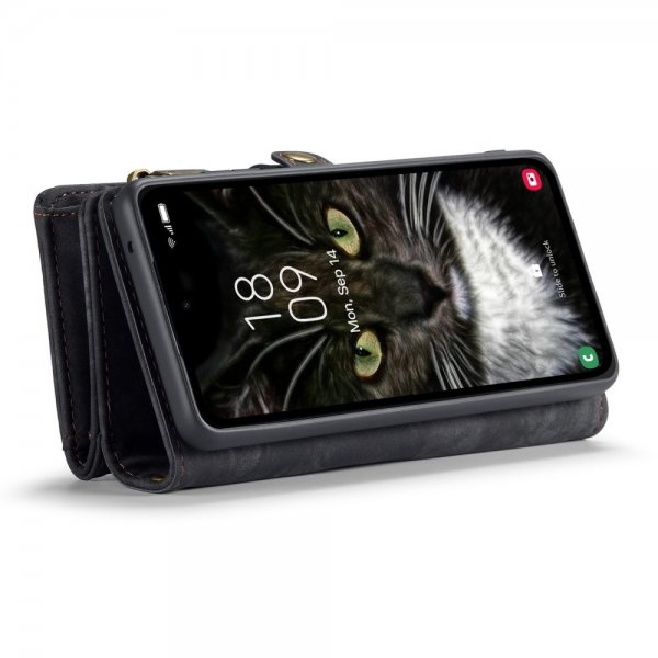 CaseMe Samsung Galaxy A35 -kotelo 008 Series, irrotettava kuori, musta