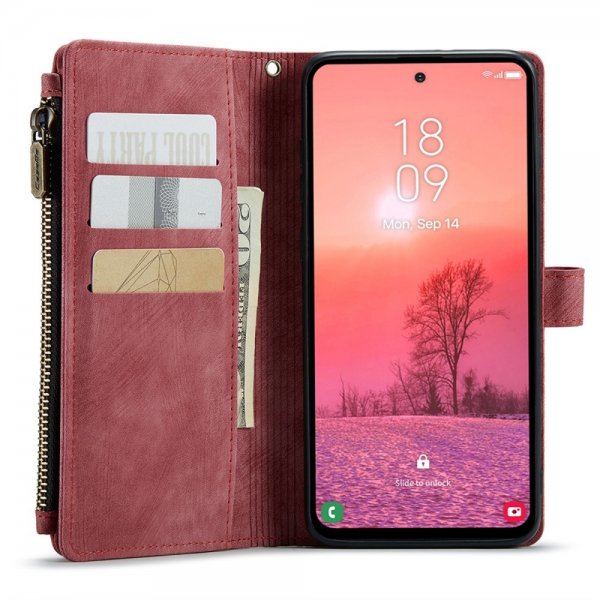 CaseMe Samsung Galaxy A35 -suojakotelo, C30-sarja, punainen
