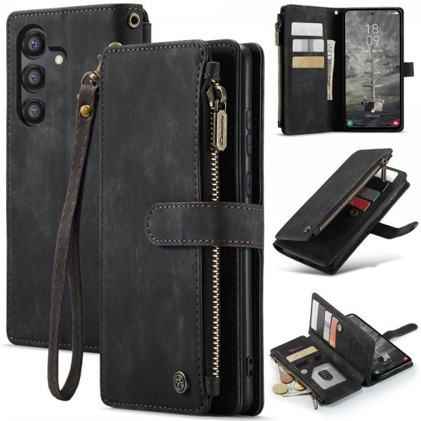 CaseMe Samsung Galaxy A35 suojakuori C30-sarja, musta