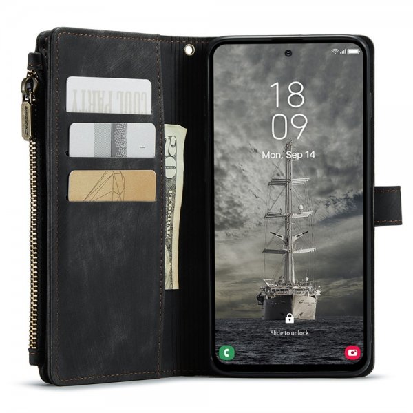 CaseMe Samsung Galaxy A35 suojakuori C30-sarja, musta