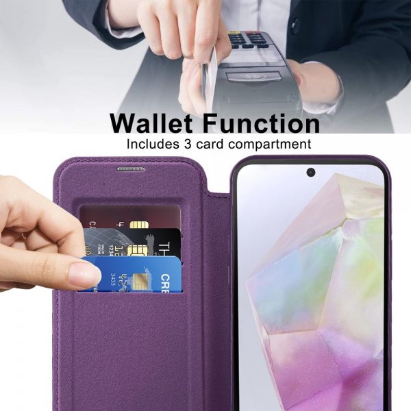 Samsung Galaxy A35 MagSafe-kotelo, violetti