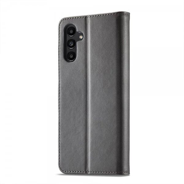 Lc.Imeeke Samsung Galaxy A35 -suojakotelo korttipaikalla ja jalustatoiminnolla, harmaa