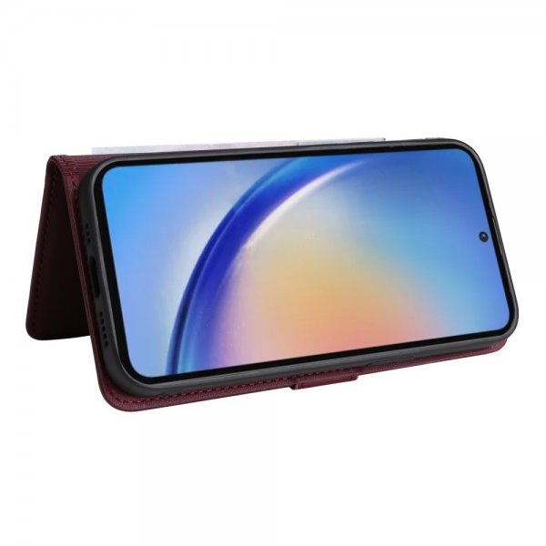 Betopnice Samsung Galaxy A35 -kotelo irrotettavalla kuorella 005 Punainen