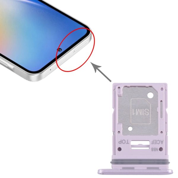 Samsung Galaxy A35 SIM-kortin pidike - violetti