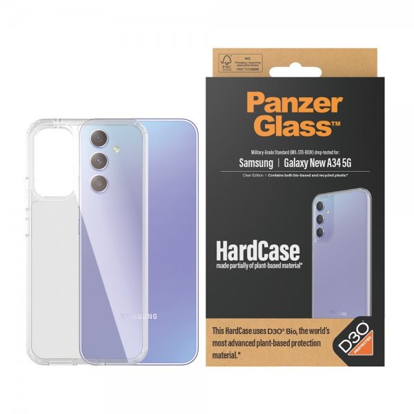PanzerGlass Samsung Galaxy A35 Kuoret HardCase D3O Läpinäkyvä