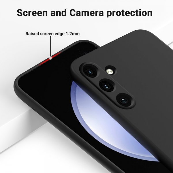 Samsung Galaxy A35 Kuori hihnalla Silikoni Musta