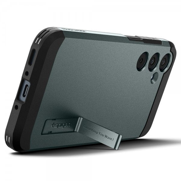 Spigen Samsung Galaxy A35 -suojakuori, Tough Armor, Abyss Green