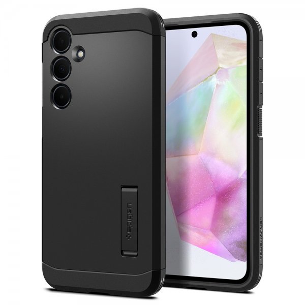 Spigen Samsung Galaxy A35 -suojakuori Tough Armor, musta