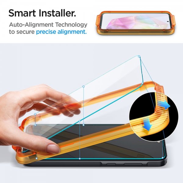Spigen Samsung Galaxy A35 -näytönsuoja GLAS.tR ALIGNmaster 2 kpl
