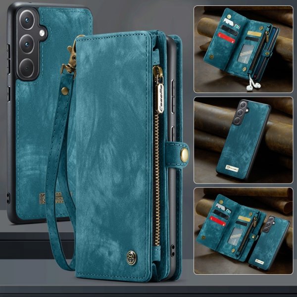 CaseMe Samsung Galaxy A36 -kotelo 008 Series irrotettava kuori, sininen