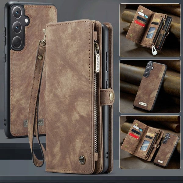 CaseMe Samsung Galaxy A36 -kotelo 008 Series irrotettava kuori ruskea