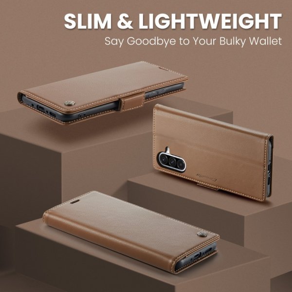 CaseMe Samsung Galaxy A36 suojakotelo 023-sarja Ruskea