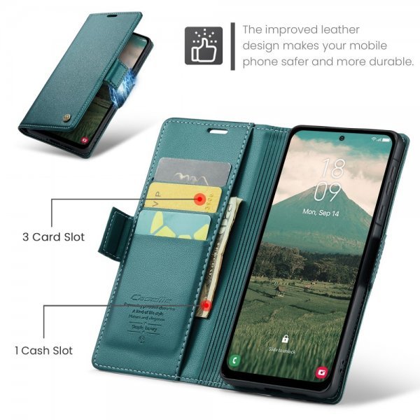 CaseMe Samsung Galaxy A36 suojakotelo 023-sarja Vihreä